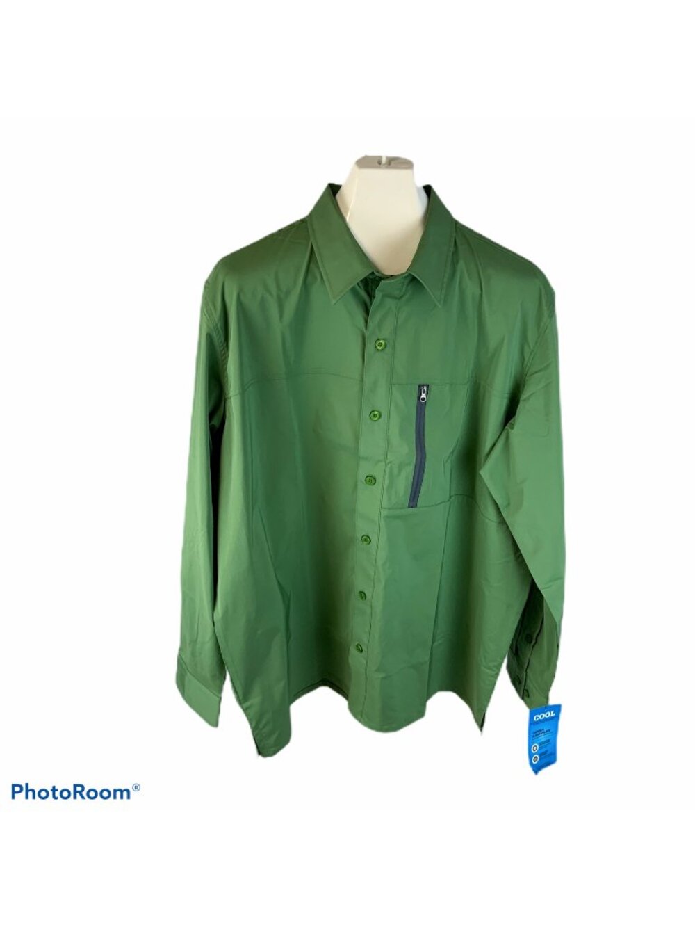 Men's Dickies 4-way flex button front shirt size 2XL